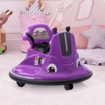 ZUN 12V Snail-Shaped Kids Electric Bumper Car with Remote Control, Ride On Car with LED Lights, Music, W2181P156753