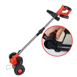 Portable Red Electric Grass Trimmer for Easy Lawn Maintenance -24V Power Weed 95712837