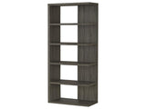 Weathered Grey 5-shelf Bookcase B062P145507