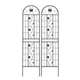 2 Pack Metal Garden Trellis 86.7" x 19.7" Rustproof Trellis for Climbing Plants Outdoor Flower W1586P268024