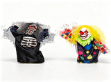 2 Pcs Sound Activated Halloween Animated Decorations, 11" Grim Reaper & 10.5" Creepy Clown Tabletop 77447778