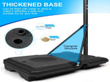 Portable Basketball System 28in Basketball Goal Height Adjustable 5.6ft to 7ft with Stable Base and 35349040