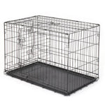 ZUN 36" Pet Kennel Cat Dog Folding Steel Crate Animal Playpen Wire Metal 26995370