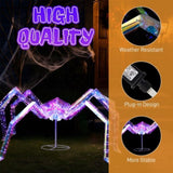 3FT Halloween Decorations Light Up Spider, Outdoor Halloween Decor Lighted Iridescent Spider, 62904187