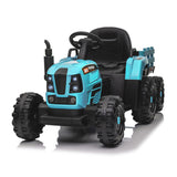 Ride on Tractor with Trailer,24V 400W Powered Electric Tractor Toy w/Remote Control,electric car for W1578P194692
