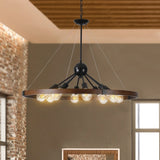 (Same as W1340111208/L1012) 8-Light Retro Farmhouse Chandelier For Kitchen, Living room, Dining room W1340P206642