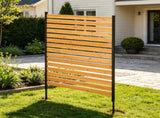 39" W x 61" L Wood Privacy Fence Panel, AC & Pool Equipment Screen with Metal Stakes, Easy DIY 51934312