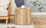 Elevate your living space with this square modern MDF coffee table that showcases smooth, light wood W1151P187996
