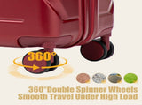 28" Large Suitcase, ABS Hardshell, Upgraded Crack-Resistant Iron Handle, Combination Lock, 360&deg W2787P536185