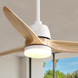56 Inch Ceiling Fan Light With 6 Speed Remote Energy-saving DC Motor Matte White 56K001-WH