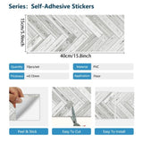 40 Pcs Grey Wood Grain Flooring Tiles Self-Adhesive PVC Floor,Waterproof & Wear-Resistant,Easy DIY 13822980