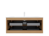 NOOR 36" Bathroom Vanity with Sink, Wall-Mounted Floating Plywood Bathroom Storage Cabinet with 2 W2615P412225