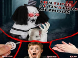 1.8ft Halloween Decoration Scary Clown, Sound-Actived Party Decor with Creepy Sound , Scary Haunted 19947782