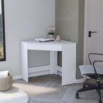 ZUN Menno Corner Desk with Spacious Drawer and Modern Design B200P176190