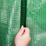 Mini Walk-in Greenhouse with PE Cover, 4-Shelf Indoor Outdoor Plant Gardening Green House for Garden 50711316