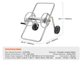 Portable Garden Hose Reel Cart, 175/230 ft Capacity with Two Wheels, Handle, and Sturdy 01256661