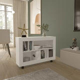 Console Table Cart, 5 Shelves, 4 Casters B097P296826