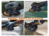 Ramdon Orbital Sanders for 6inch, 10000 RPM Electric Orbital Sander with 10PCS Sandpapers, 6 44476062