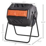 Orange tumbling outdoor compound fertilizer drum 162L 97030551