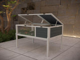 Reptile Habitat Tortoise House with Lamp Holder, Large Observation Window, Waterproof Tray, 64929180