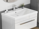 24 Inch Bathroom Vanity Sink Top,Ceramic Basin,2.6-inch Thickened Ceramic Basin,Does Not Include W3151P374492