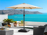 123lb Mobile Fillable Patio Umbrella Base, Black 09458017