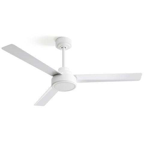 ZUN 52" Ceiling Fan Without Light with Remote Control ,3 ABS Blades Farmhouse Ceiling Fan 6-speed W882P164177