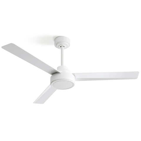 ZUN 52" Ceiling Fan Without Light, 3 ABS Blades Farmhouse Ceiling Fan with Remote Control 6-speed 49879202