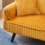 Minimalist style, straight-line corduroy sofa suitable for sitting and lying in the living room and W1658P251973