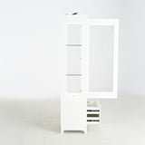 71'' Tall Display Cabinet with Single Upholstered Glass Door, China Cabinet, Wine Cabinet with 5 N845P277577W