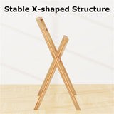 Teak Wood Towel Rack Foldable 93584914