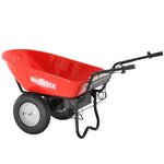 ZUN RedRock Wheelbarrow Utility Cart Electric Powered 24V DC 180W AGM Battery 330lbs Max 46785305