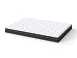 12 Inch Full Mattress, Innerspring Mattress with Black Gold Trim & White Cover - Medium Firm 73853720