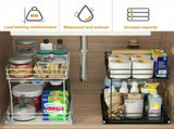 Two Tier sink pull out cabinet organizer two layers slide out of the sink cabinet 15601181