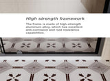 56-60.in W x 72.in H Pivot Shower Door, 1/4 inch Thick Clear Tempered Glass Swing Shower Door with W3048P353738
