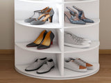 Rotating Shoe Rack Tower, 7-Tier Spinning Storage Rack, Free Standing 360&deg Revolving Shoe 76765227