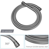 Dual Shower Head - 10 Inch Wall Mounted Square Shower System with Rough-in Valve, Brushed Nickel W124381742