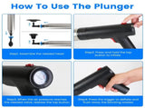Electric Toilet Plunger High Pressure Air Plunger Air Drain Blaster Drain Clog Remover with Real 08957014