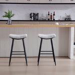 ZUN Counter Height Bar Stool Set of 2 for Dining Room Kitchen Counter Island,Linen fabric Upholstered W1439125932