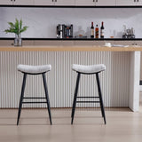 ZUN Counter Height Bar Stool Set of 2 for Dining Room Kitchen Counter Island,Linen fabric Upholstered W1439125932