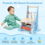 Wooden Baby Walker with Multi-Activity Center 65389002