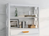 Over-the-Toilet Storage Cabinet White with one Drawer and 2 Shelves Space Saver Bathroom Rack W28227728