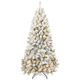 Pre-lit Flocked Artificial Christmas Tree 58466666