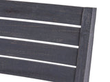 Outdoor Acacia Wood Armless Dining Chair with Cushions , Sandblasted Dark Light 60320.00SDGRY