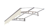 5934W Series Door Window Awning Canopy W59"xD34" Made of 0.137Inch /3.5mm Thick Virtually Crystal W2205P179824