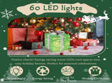 12in Motorized Pop-up Gift Box with Snowman, Outdoor Christmas Decorations with Motor & 60 LED 42683322