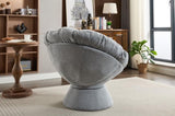 Oversized Swivel Accent Chair, 360 Swivel Barrel Chair, Papasan Chair for Living Room Bedroom W1752P172290