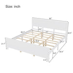 ZUN Wood Platform Bed Frame with Headboard, Mattress Foundation with Wood Slat Support, No Box Spring 19711270