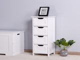 White Bathroom Storage Cabinet, Cabinet with Drawers 42265539