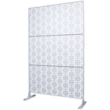 Outdoor & Indoor Privacy Metal Privacy 76" H48" W, Freestanding Decorative Privacy W465P193207